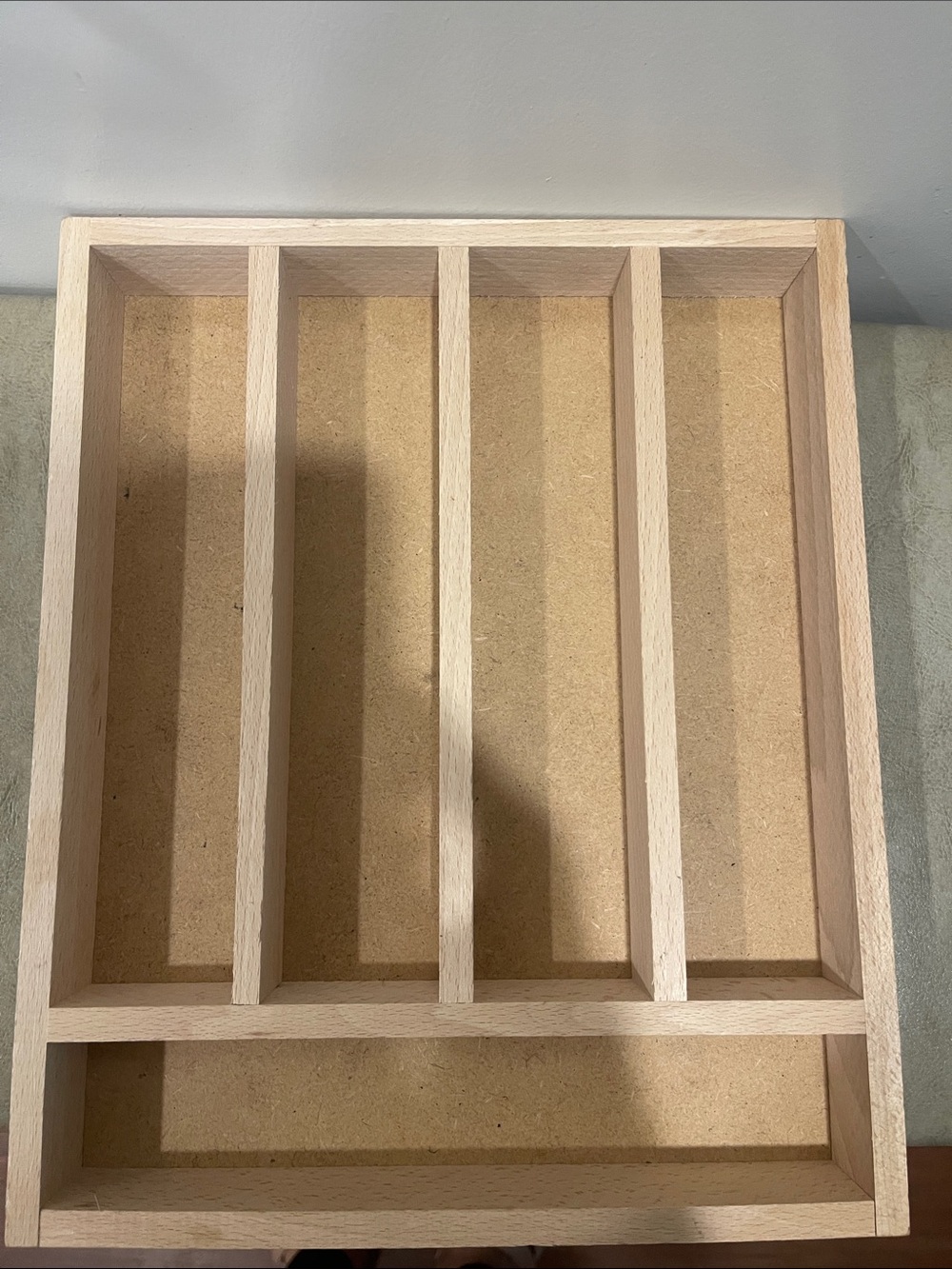 Jean DubostWooden Cutlery and Utensil Organizer - Natural Wood